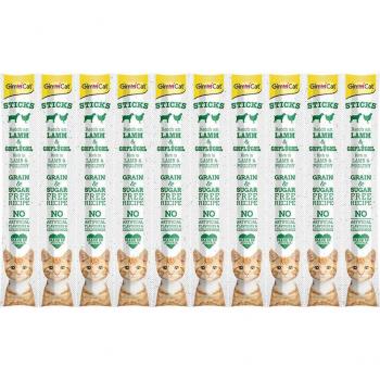 GimCat Sticks barritas para gatos - Cordero y ave (30 unidades)