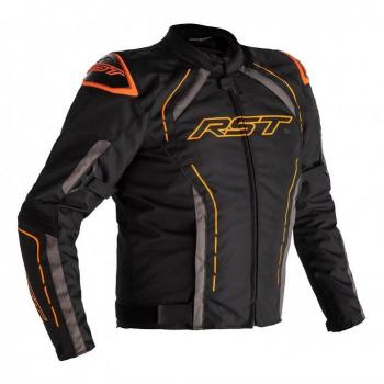 RST S-1 Chaqueta textil de motocicleta Negro-Gris-Naranja