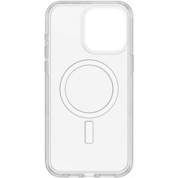 Funda Móvil Back Cover Otterbox Symmetry Clear para iPhone 15 Pro Max, diseño delgado y ligero, protección de doble capa, compatible con MagSafe, transparente y resistente a caídas