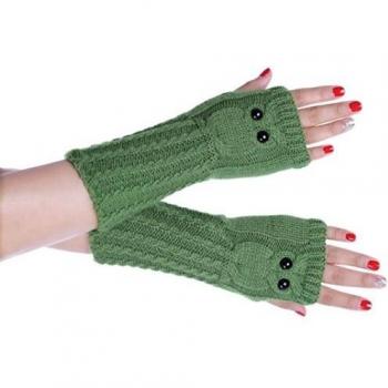 Vovotrade Guantes sin dedos de punto Brazo -mujer