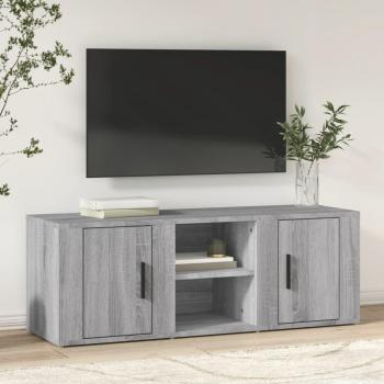 Mueble para TV Gris Sonoma 100x31,5x35 cm en Madera Contrachapada