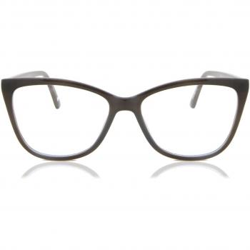 Cat Eye Full Rim Plastic Women's Prescription Glasses Online Grey Size 54 - Blue Light Block Available - SmartBuy Collection