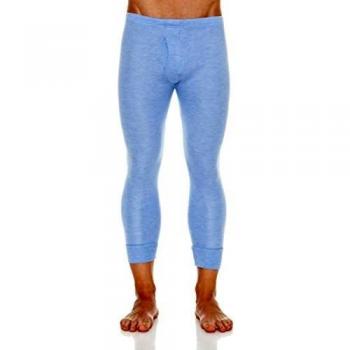 ABANDERADO Termal Fibra Invierno Calzón Largo, Pantalones termicos para Hombre, Azul (Celes), M