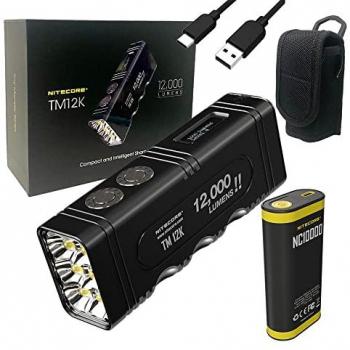 Nitecore NPL25 - Luz Táctica Recargable para Arma, 900 Lúmenes y Alcance de 255 Metros