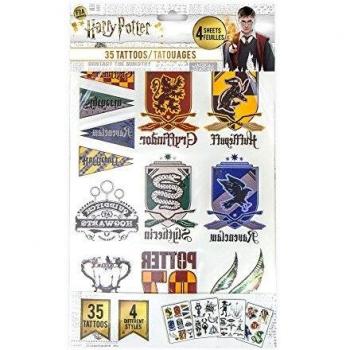 Colección de 35 Tatuajes Temporales Estilo Harry Potter - Cinereplicas