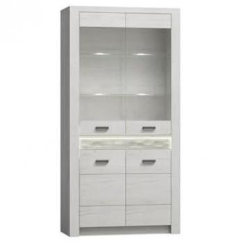 Vitrina Stanton C101 con Puertas y LED, 192x93x42cm