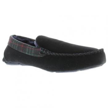 Hush Puppies Men's Navy Suede Moccasin Slippers - Size UK 9