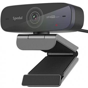 Spedal Webcam con Microfono para PC Cámara Web Full HD 1080p Webcam Autofocus Live StreamCam 60fps para Videollamadas Grabación Conferencias USB Webcam Portátil para Windows Mac