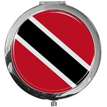 Espejo de bolsillo/Bandera Trinidad y Tobago/Ensanche doble