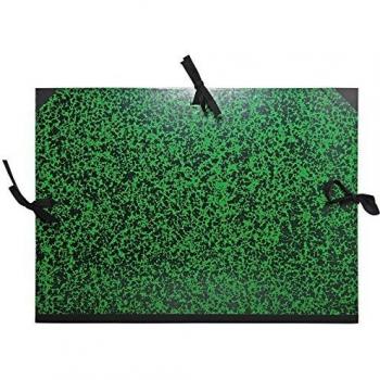 Exacompta 532200E - Carpeta de dibujo annonay con cintas, B3, verde