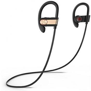 Bluetooth Headphones, Honstek H9 Wireless Headset with Mic, Bluetooth 4.1 Sports Earbuds with Noise Reduction for Gym/Working Out/Running, Compatible for iPhone Samsung Android Cellphones