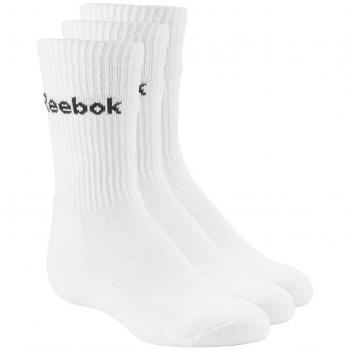 Reebok Kids Boy Crew 3X2 Calcetines, Niños, Blanco/Blanco/Blanco, 10K1