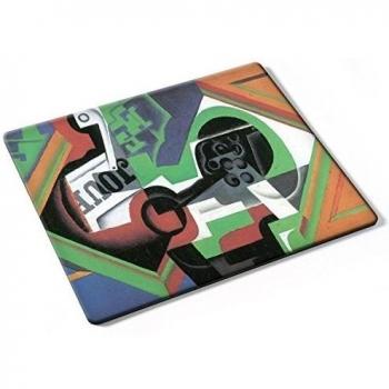 Juan Gris - Whistle And Fruit Bowl Of Grapes, Designer Almohadilla del Ratón Mouse Mouse Pad con Diseño Colorido. Auténtica Alfombrilla de 250 x 190 mm. Tamaño Ideal de Media para el Uso Diario.