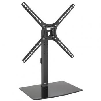Soporte de Mesa para TV Barkan S320 - Inclinable y Orientable, Compatible con Pantallas Planas e Incurvadas de 29 a 58 (74cm a 147cm), Capacidad hasta 25