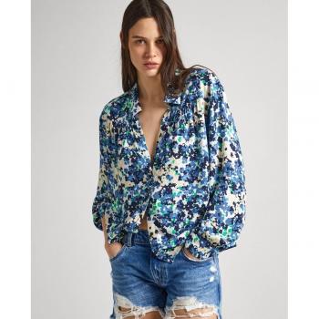Pepe Jeans Women's Floral Print Shirt with Collar - Ciria Print