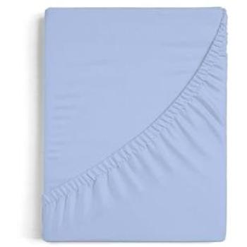 Burrito Blanco Sábana Bajera Ajustable A8 | Sábana algodón 100% | Sábanas Bajeras 150x190/200cm | Color Azul