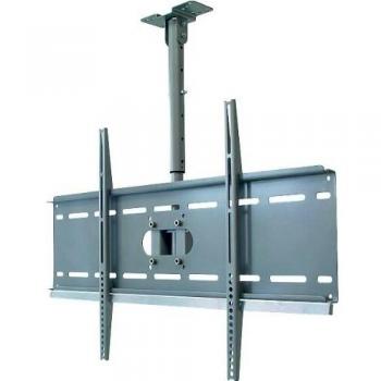 Soporte de Techo Ajustable para Pantallas Planas de 37'' a 63'' (94-160 cm) - Carga Máxima 80 kg - Color Plata