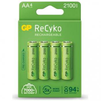 Pila Recargable ReCyko+ AA 2100mAh NiMH - Paquete de 4 Unidades