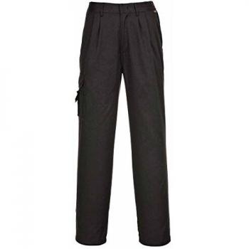 Pantalones de Combate para Mujer Portwest C099 Negros XS 31 con Cintura Trasera Elástica