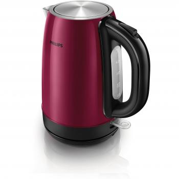 Philips HD9322/33 1.7L 2200W Negro, Metálico, Rojo - Tetera eléctrica