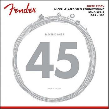 Fender 7250M Medium Nickel Plated Steel Electric Bass Guitar Strings