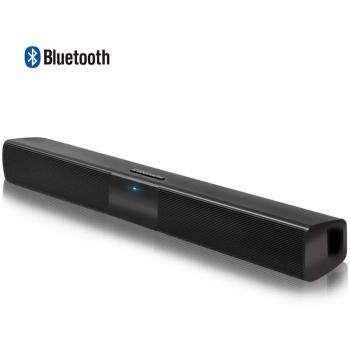 Barra de Sonido para TV Bluetooth 4.2/RCA/AUX Cableado con Control Remoto, Compatible para Celulares,PC,Mp3, Mp4, Negro