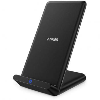 Anker PowerPort Wireless 10, Anker Qi-Certified cargador inalambrico para iPhone 8/8 Plus, iPhone X, Samsung Galaxy S9 / S9 + y otros dispositivos, proporciona carga rápida para Galaxy S8 / S8 + / S7 / S7