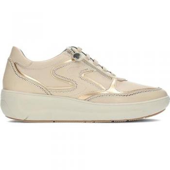 Stonefly - Zapatos deportivos para mujer con cordón y cremallera, modelo Rock 27, referencia 221573, color beige, talla 38
