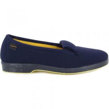 Zapatilla Doméstica Doctor Cutillas Figueras 472 Azul, talla 36, mujer, cómodas, elásticos, marino