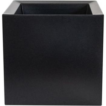 Macetero de polietileno antracita 50x50 cm WellHome