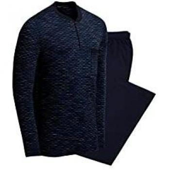 IMPETUS - Pijama DE Hombre Manga Larga DE Modal - Gris, M