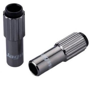 Jagwire Adjustable Aluminum Derailleur Cable Tensioner Kit - Silver (Set of 2)