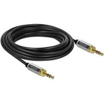 DeLOCK 85788 - Cable de audio 5 m 3,5mm en color Negro y Gris