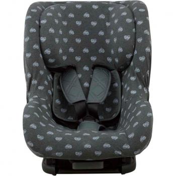 Funda de Algodón Jyoko para Silla de Coche Be Cool Twist - Color Blue Heart, compatible con modelo Be Cool Twist