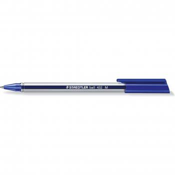 STAEDTLER 432M-3, Bolígrafo Triangular, Azul, 10 Unidades