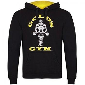 Gold's Gym GGSWT-006 - Sudadera capucha para hombre, color negro, talla XL