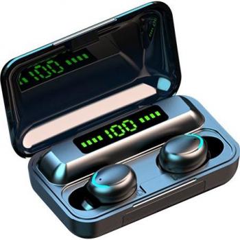Auriculares Inalámbricos Bluetooth TWS para iPhone, Estéreo, Impermeables, Cancelación de Ruido y Micrófono con Carga de 2200 mAh