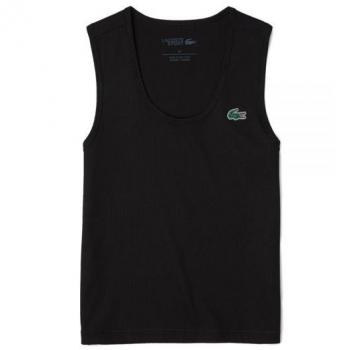 Camiseta de Manga Corta Lacoste para Mujeres - Color Negro