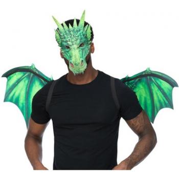 Kit de Dragón verde: Máscara y Alas