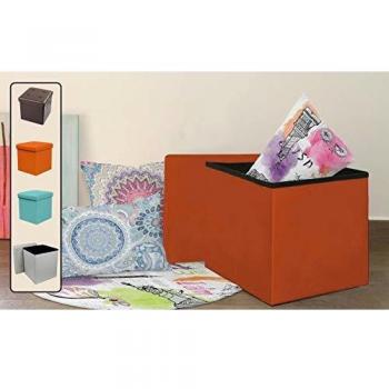 Stilia Taburete/Cajas Puffs Plegables para Guardar Cojines y Sentarse,