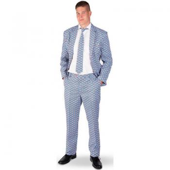 Traje de Doraemon azul para hombre, Talla S