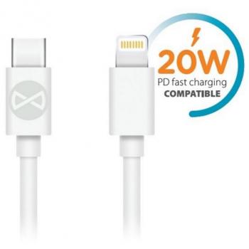Cable USB-C a Lightning Carga Rápida 20W 1m Blanco