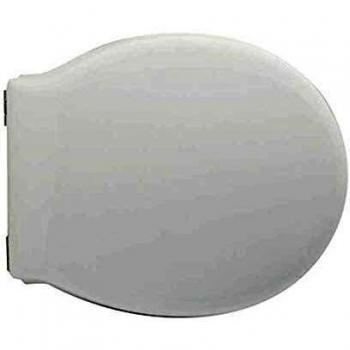 Asiento de inodoro corto para Alice, forma 1, blanco, con cierre regulable
