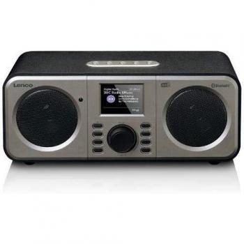 Lenco DAR-030 - Radio Dab+ - Bluetooth V.5 - Receptor Dab+ y FM - 10 emisoras - 2 x 3 W RMS - Mando a Distancia - Función de Alarma - Negro