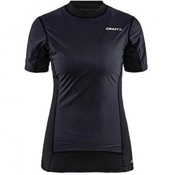 Camiseta Interior de Manga Corta Craft Active Extreme X Wind para Mujer - Negro/Granito - Talla S