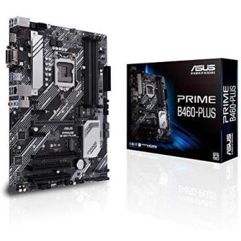 ASUS Prime B460-PLUS - Placa Base ATX Intel de 10a Gen LGA 1200, Dual M.2, DDR4 2933 MHz, LAN 1Gb, HDMI, DVI, VGA, USB 3.2 Gen 1 soporta Intel Optane