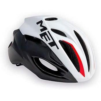 MET M3HM103S0BW1 Casco, Unisex Adulto, Blanco/Negro/Rojo, S