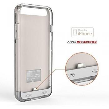 [Apple MFi certificado] MoKo iPhone 6 Batería Cargador Funda - 3100mAh Protector Recargable Backup External Batería Cargador Funda con Extraíble / Recargable Power Cubrir para iPhone 6 4.7 , Ajuste con cuaquiela Verciones de Apple iPhone 6