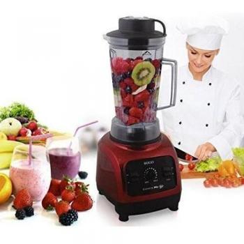 SOGO BAT-SS-5150 SS-5150 Batidora de Vaso Uso Profesional, Licuadora Super Potente, Jarra de 2 litros Sin BPA, 1800 Watts, Color Rojo, W, 2000 milliliters, Plástico