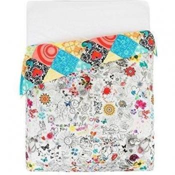 Desigual Bolimania - Funda nórdica, 200 x 200 cm, color lila flandes